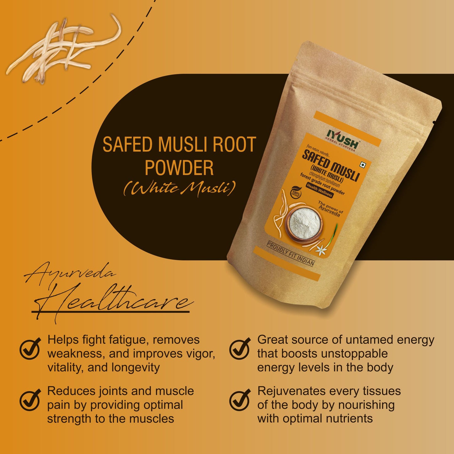 Pure Safed Musli Powder