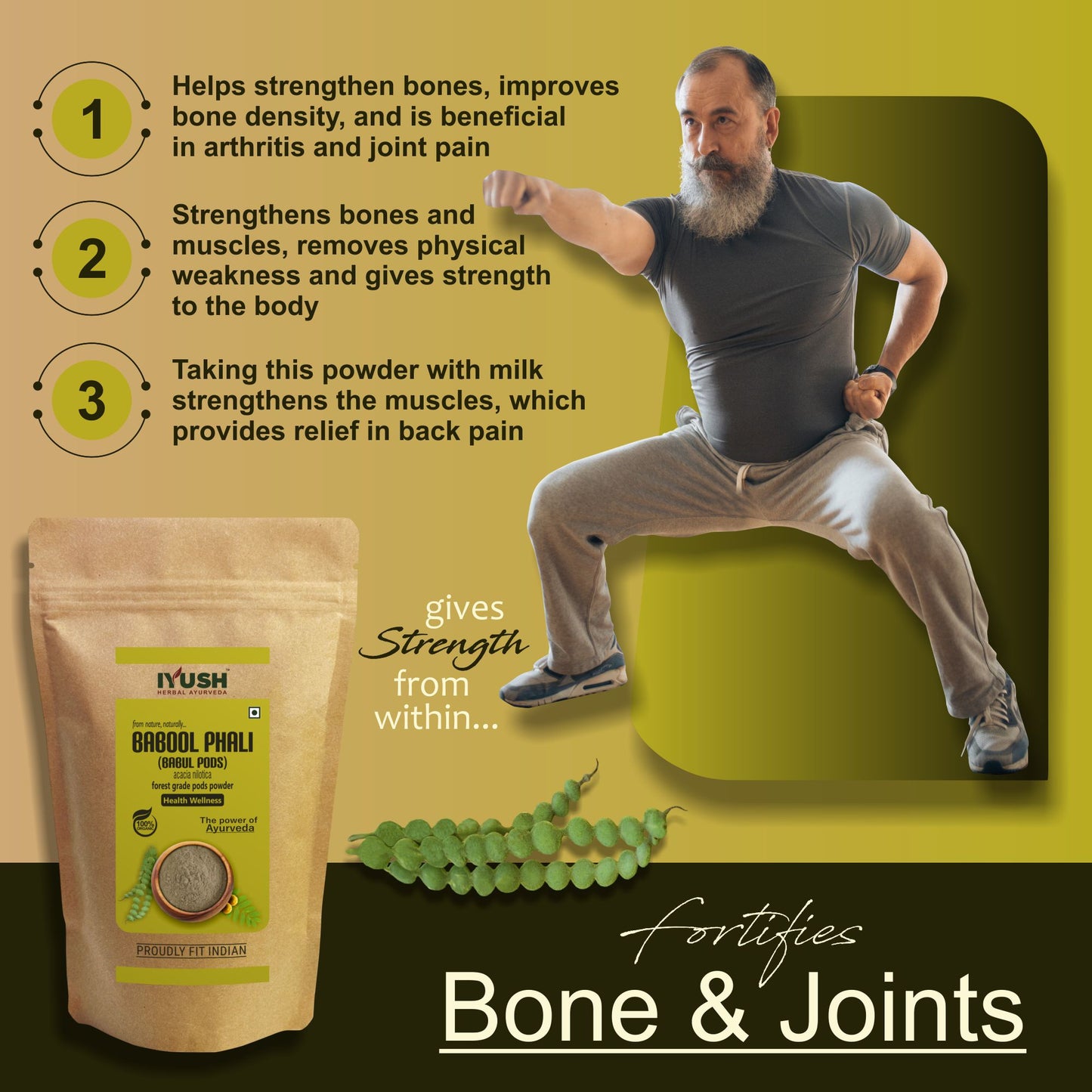 Pure Babool Phali Powder