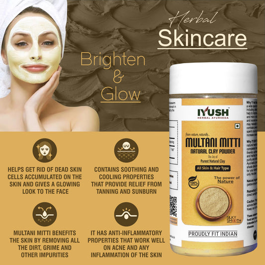 100% Pure Natural Multani Mitti Powder