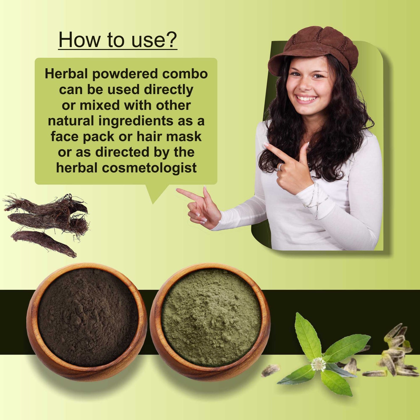Premium Jatamansi and Bhringraj Powder for Holistic Hair and Skin Wellness – Pack of 2, 100gm Each