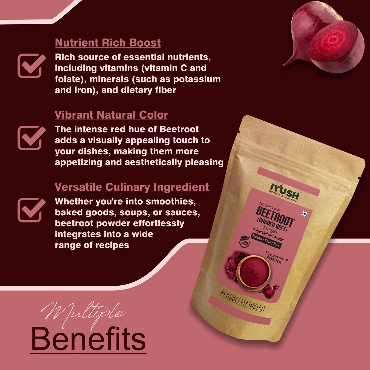 Pure Dehydrated Beetroot Powder