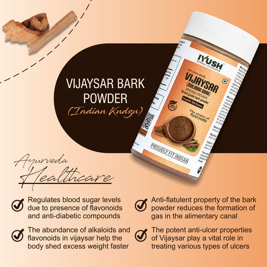 Pure Vijaysar Bark Powder