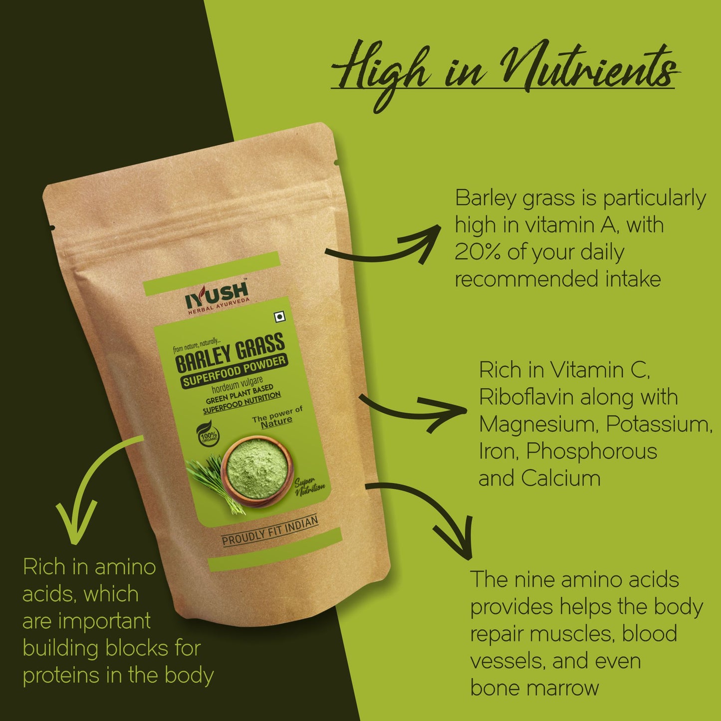 Premium Barley Grass Superfood Powder