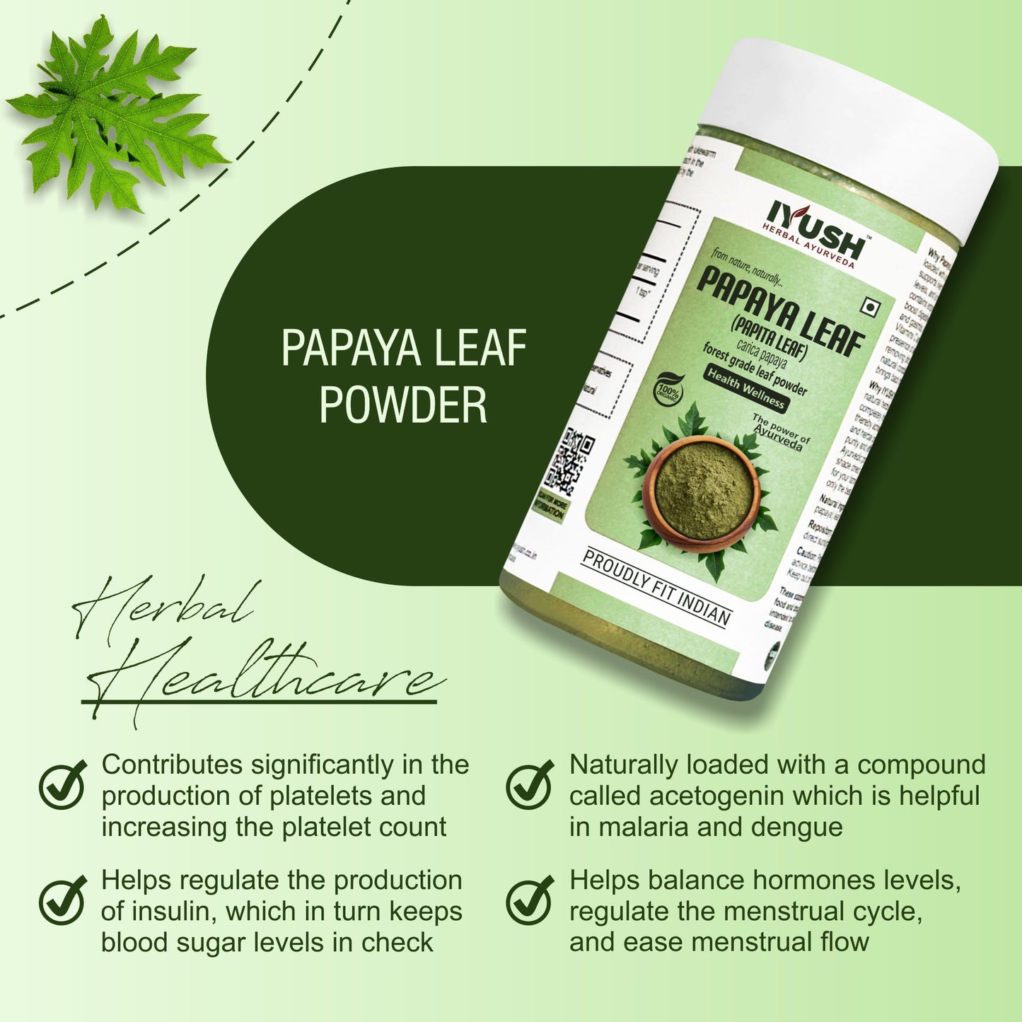 Pure Papaya Leaf Powder