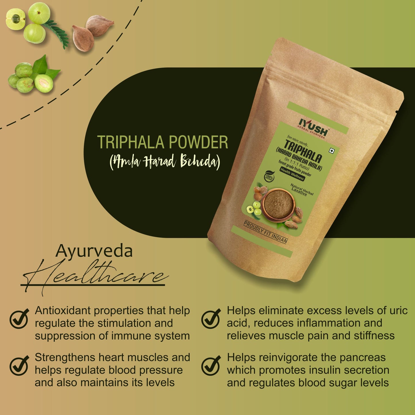 Pure Triphala Powder