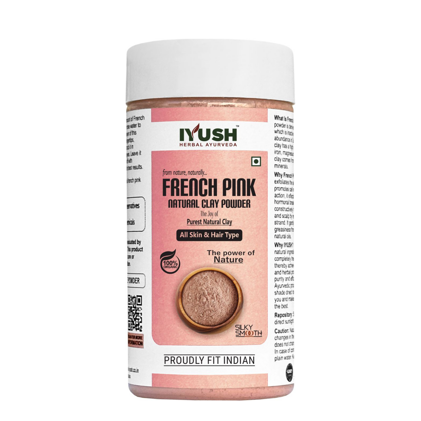 100% Pure French Pink Clay Powder