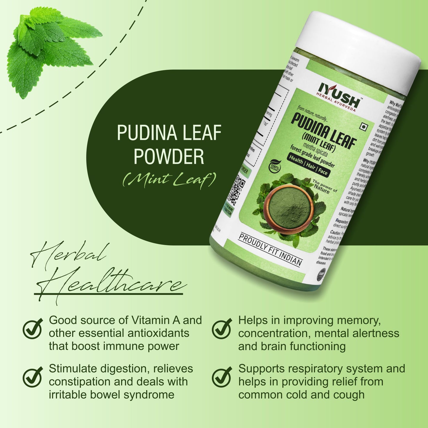 Pure Pudina Leaf Powder