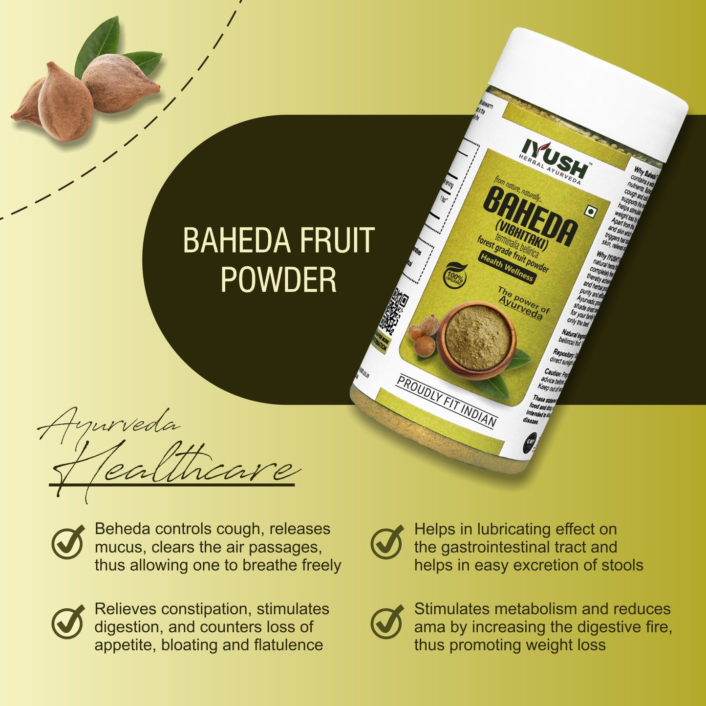 Pure Baheda Fruit Powder