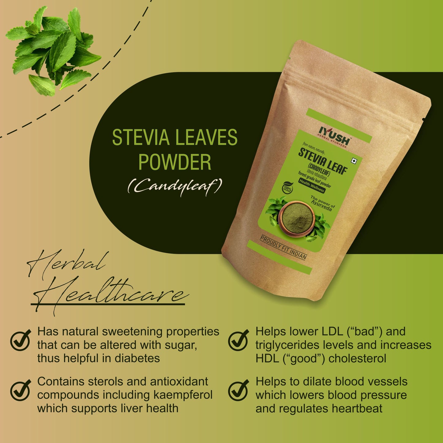 Pure Stevia Leaf Powder