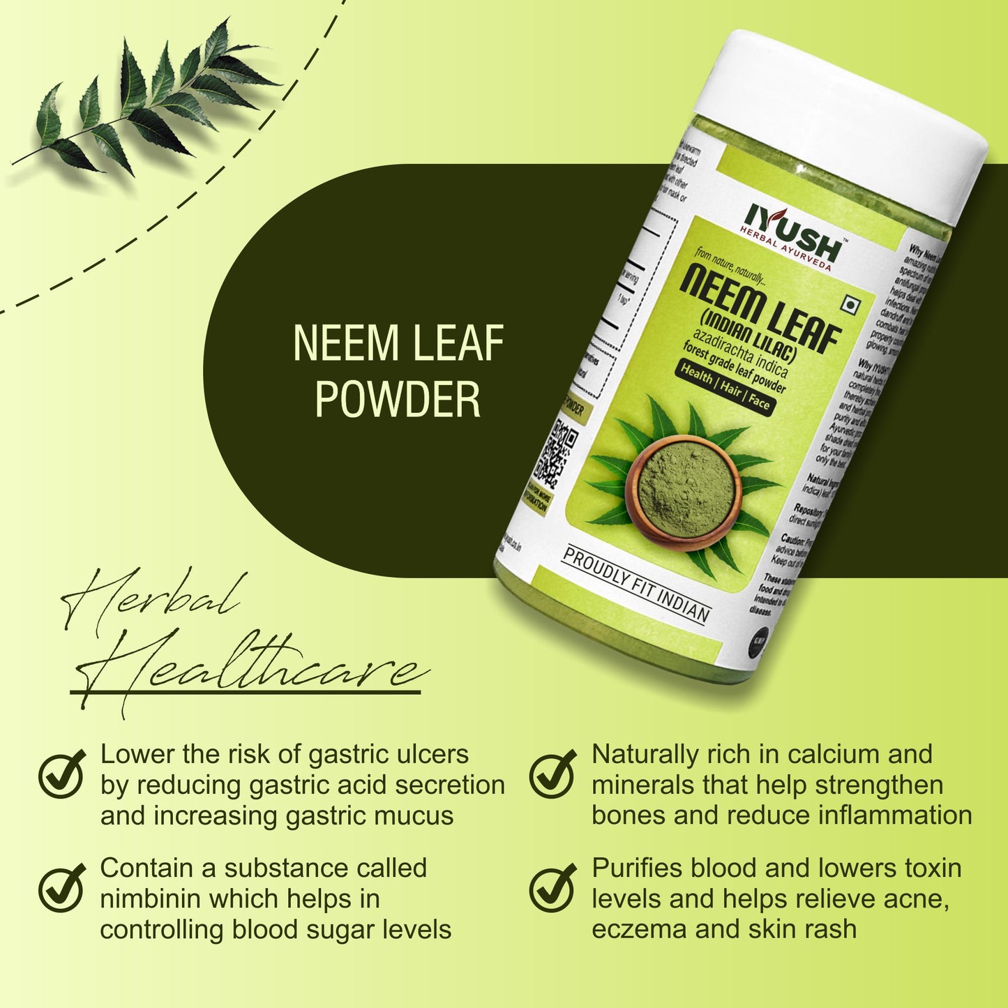 Pure Neem Leaf Powder