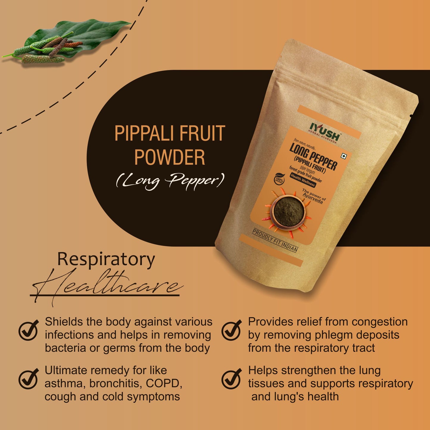 Pure Pippali Fruit Powder