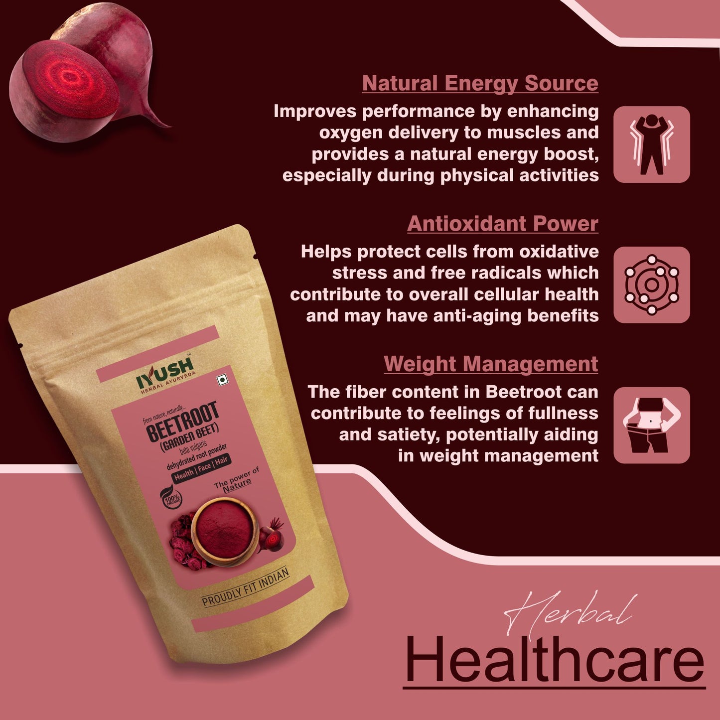 Pure Dehydrated Beetroot Powder