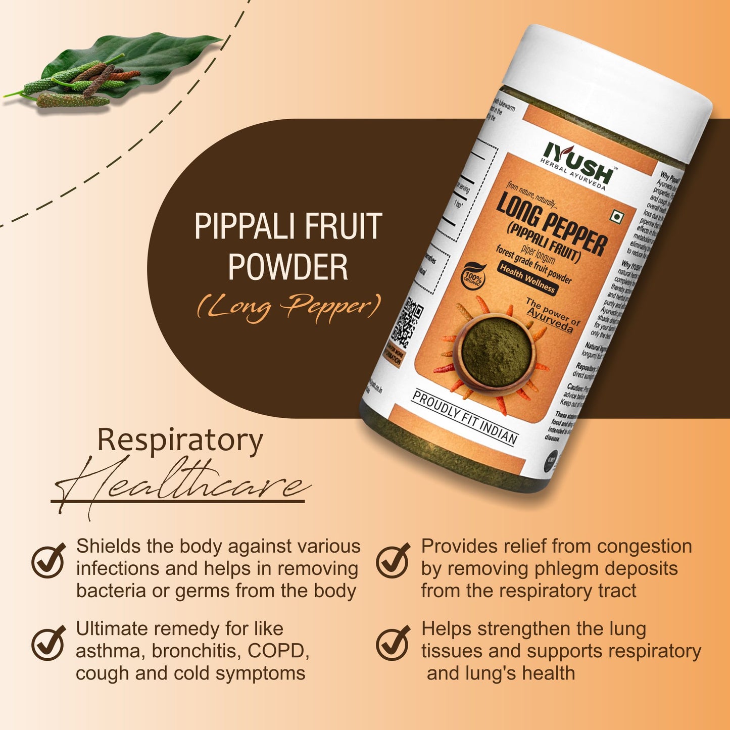 Pure Pippali Fruit Powder