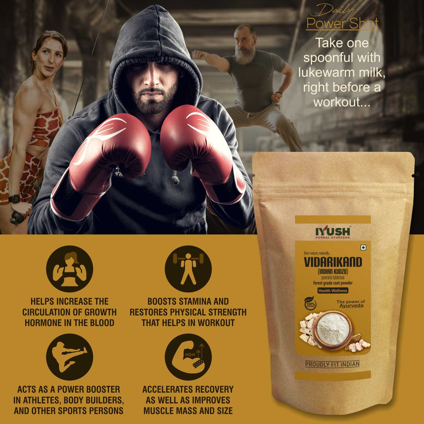 Pure Vidarikand Root Powder