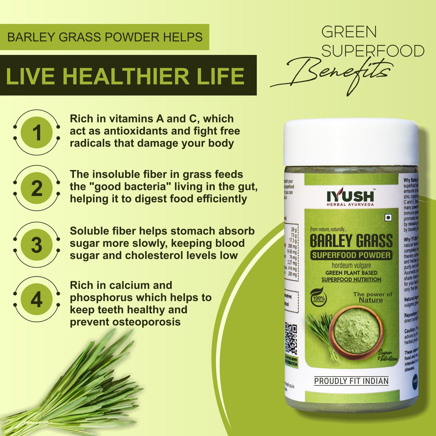 Premium Barley Grass Superfood Powder