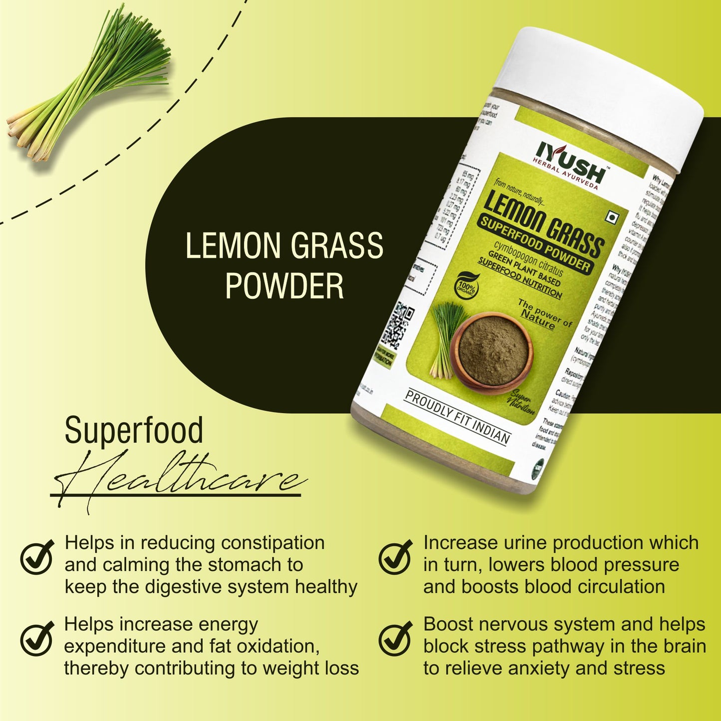 Premium Lemon Grass Superfood Powder