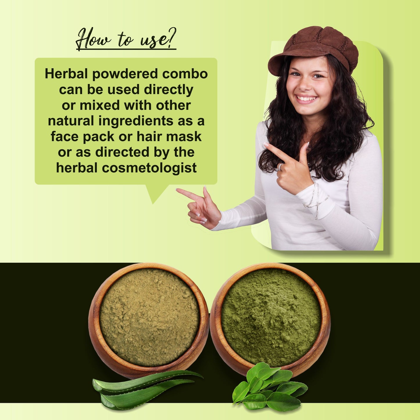 Premium Aloe Vera and Curry Leaf Powder for Holistic Hair and Skin Wellness - Pack of 2, 100gm Each