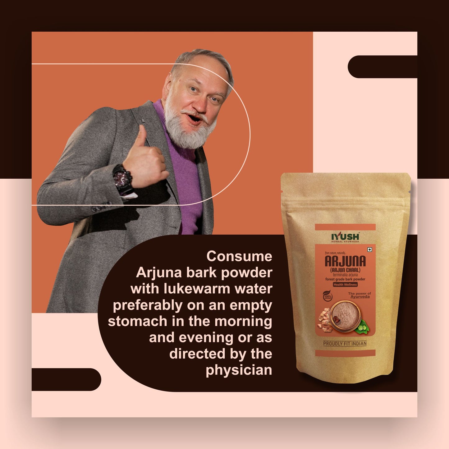 Pure Arjuna Bark Powder