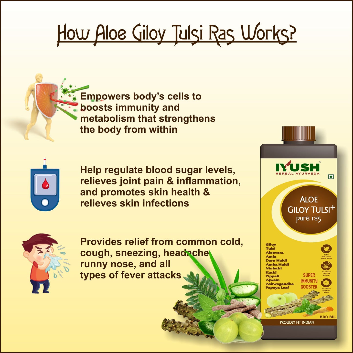 Pure Aloe Giloy Tulsi Ras