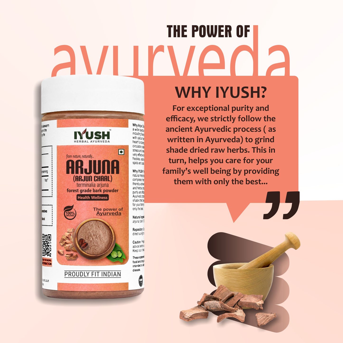 Pure Arjuna Bark Powder