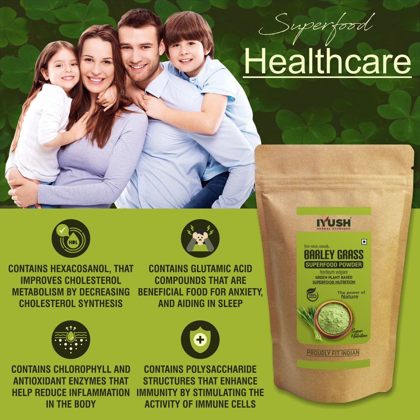 Premium Barley Grass Superfood Powder