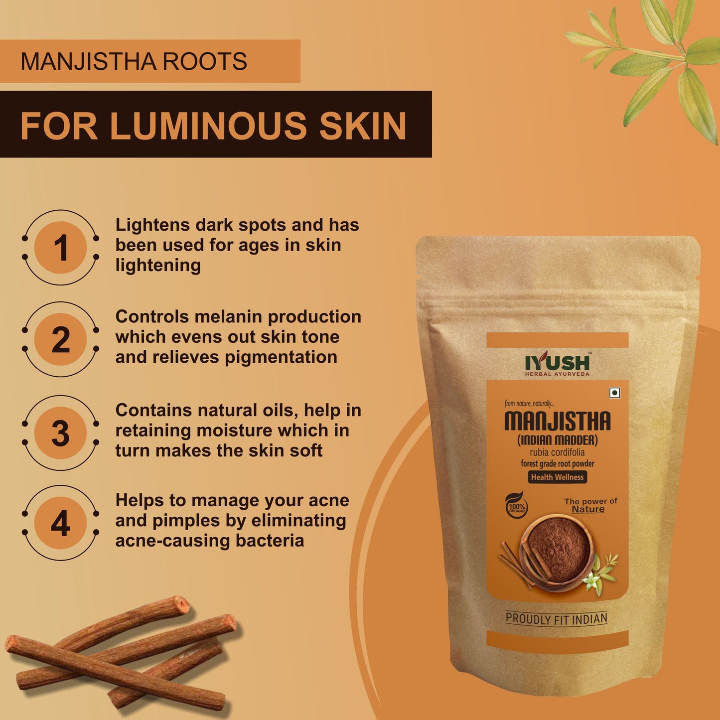 Pure Manjistha Root Powder