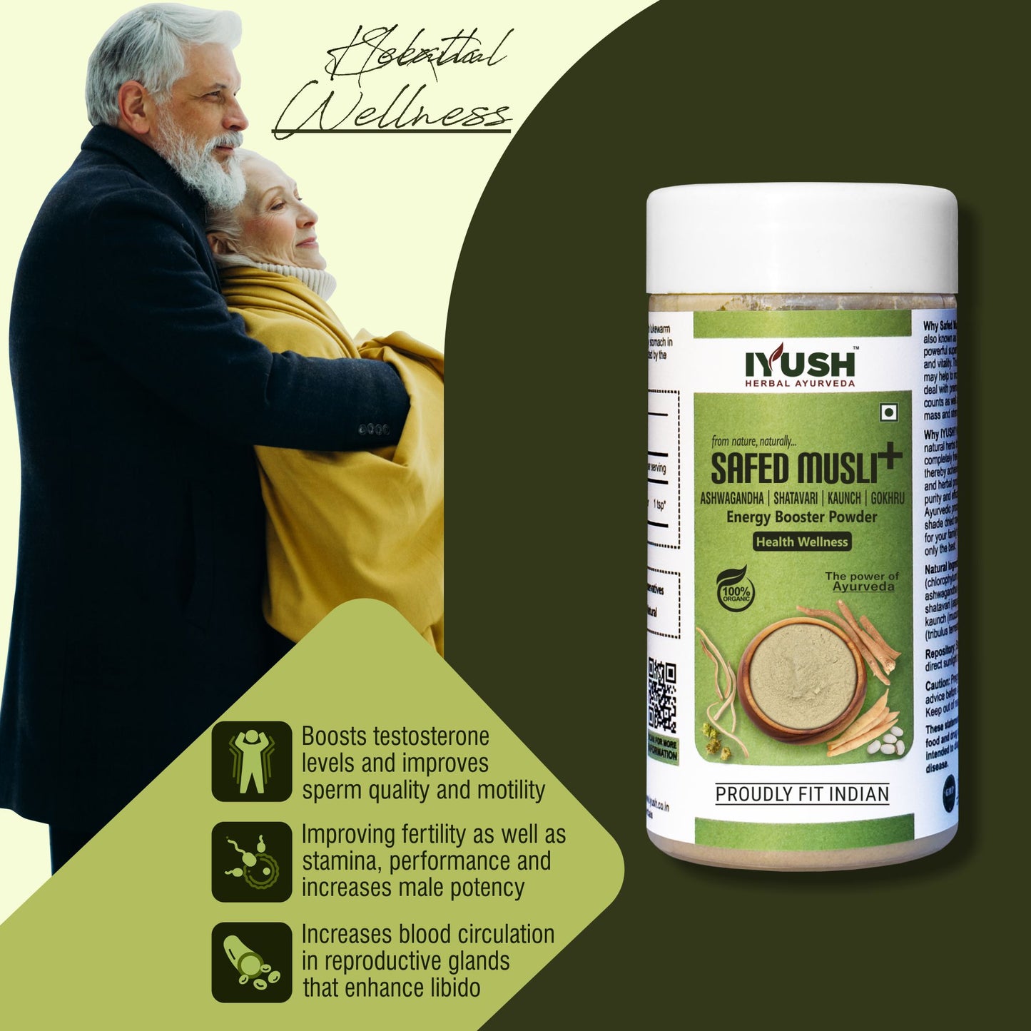 Pure Safed Musli Gokhru Plus Powder