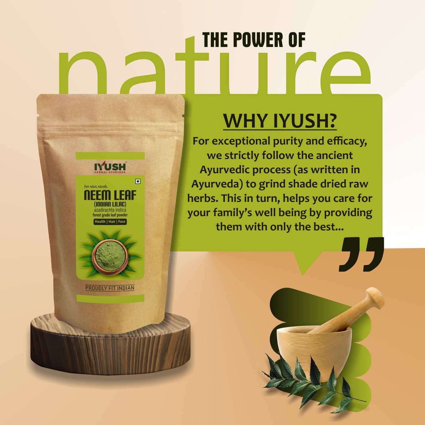 Pure Neem Leaf Powder