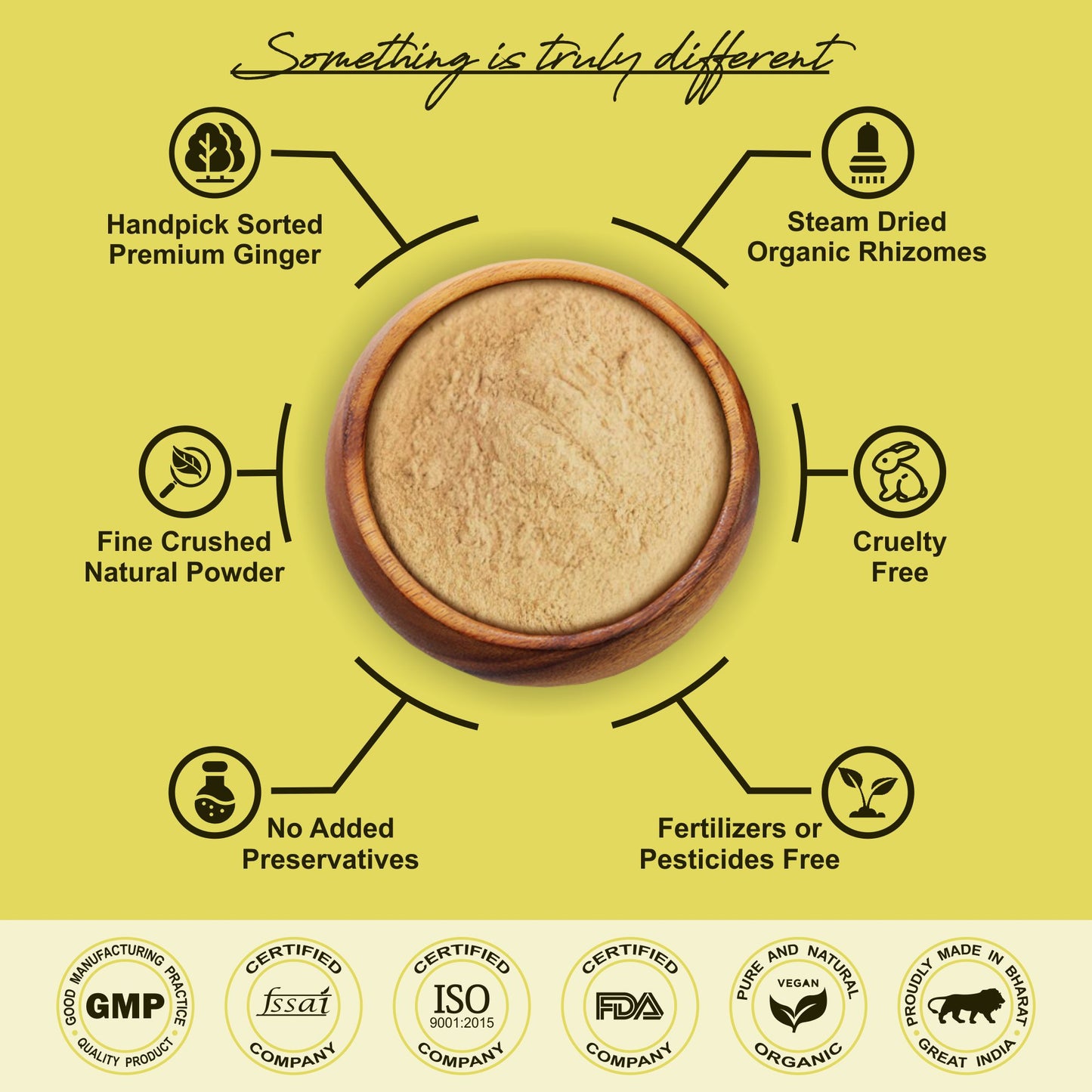 Pure Dehydrated Ginger Powder