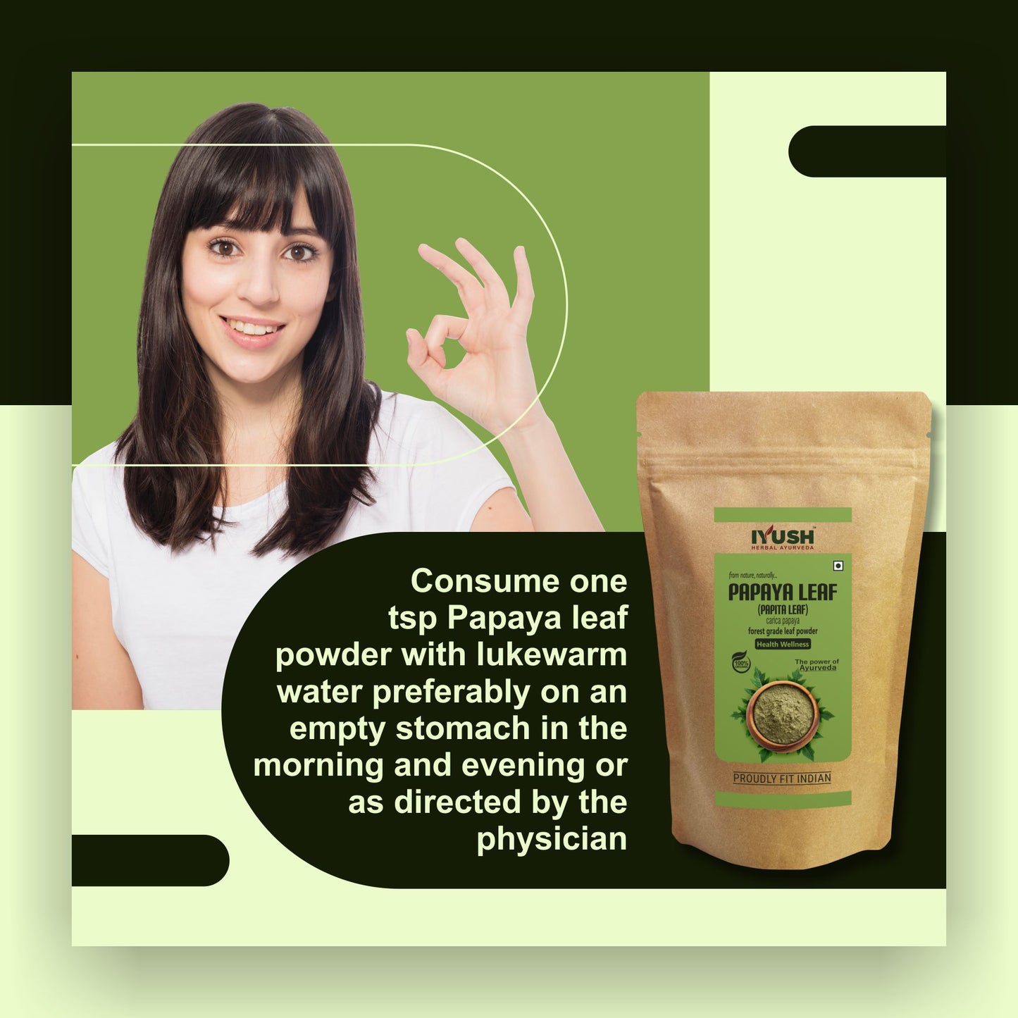 Pure Papaya Leaf Powder