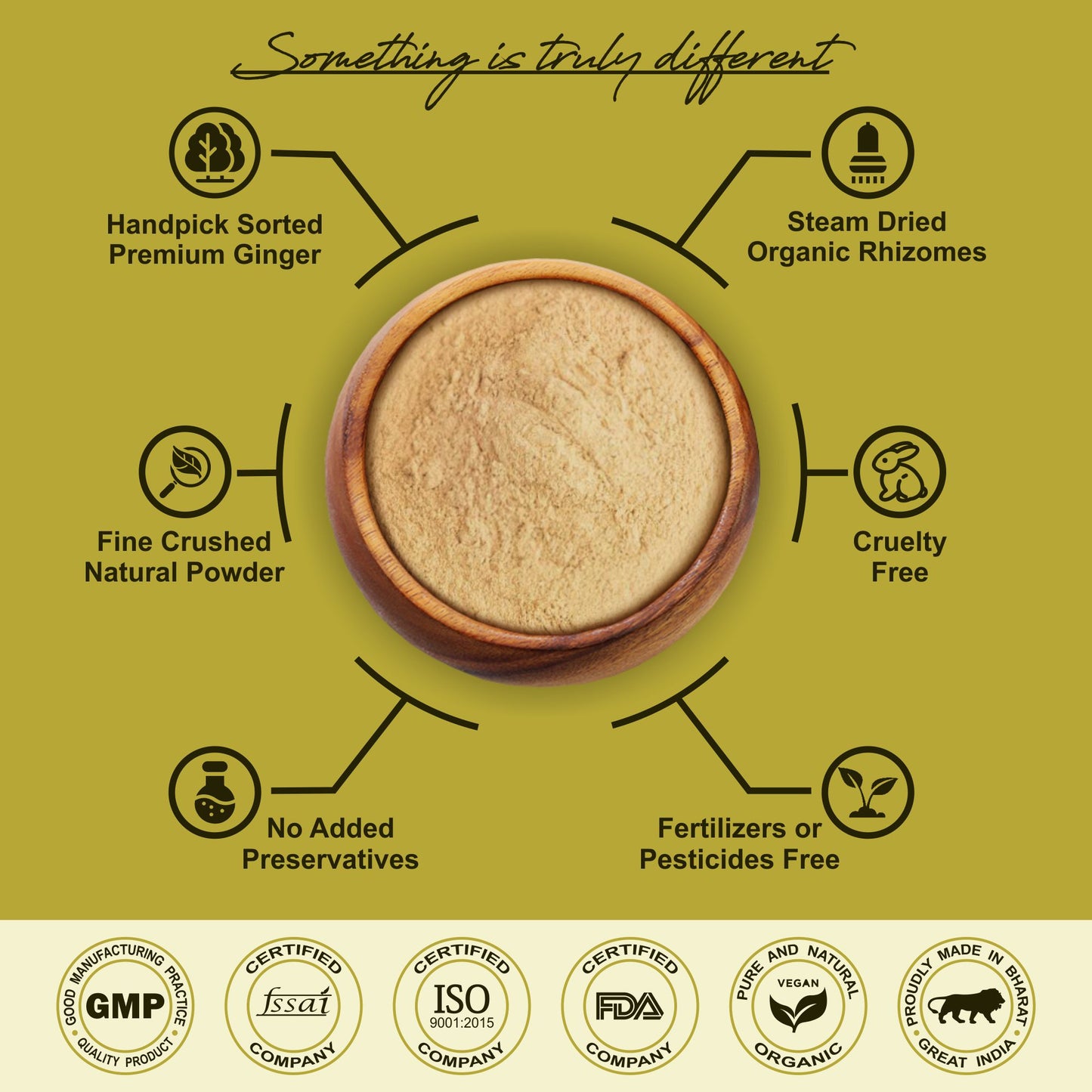 Pure Dehydrated Ginger Powder