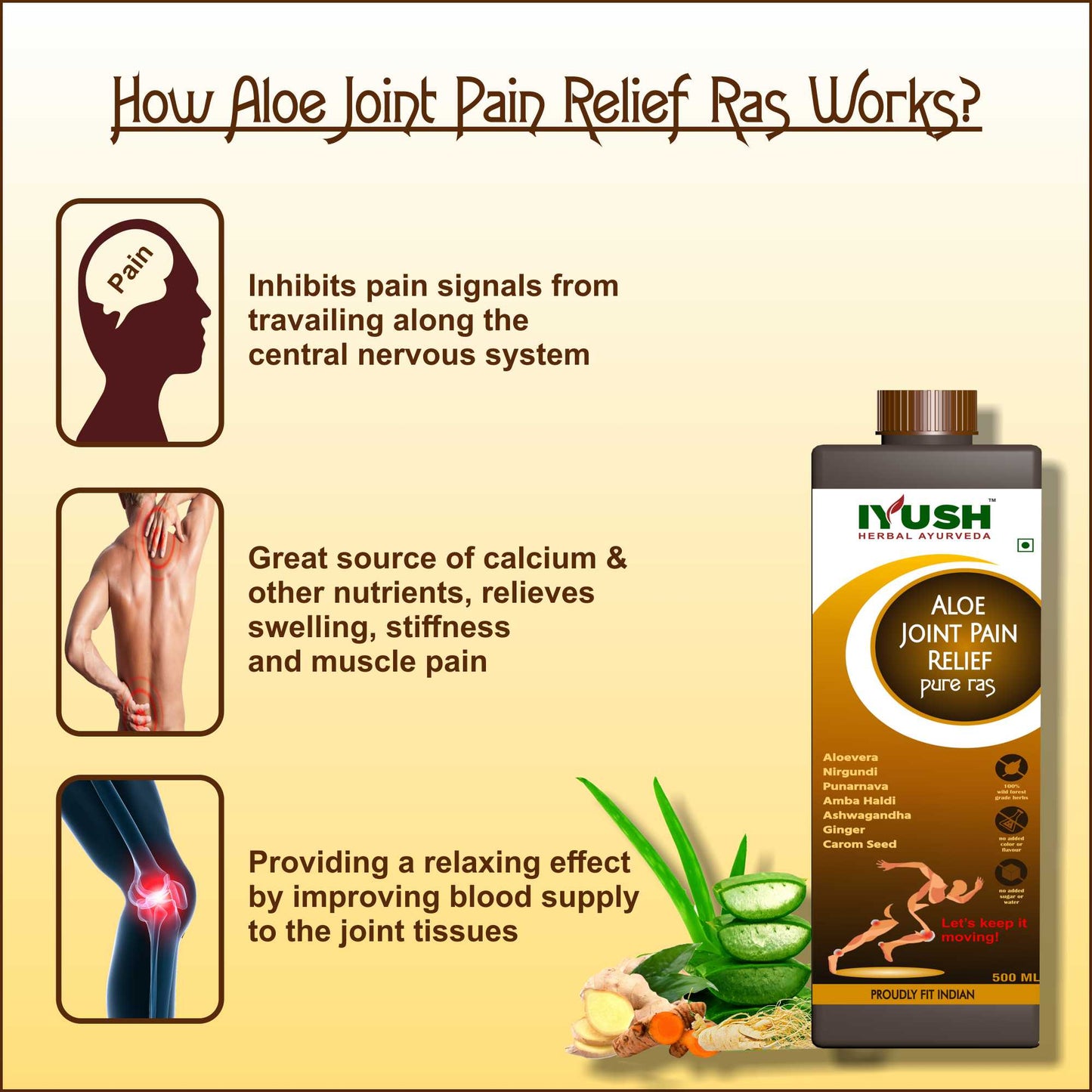 Pure Aloe Joint Pain Relief Ras