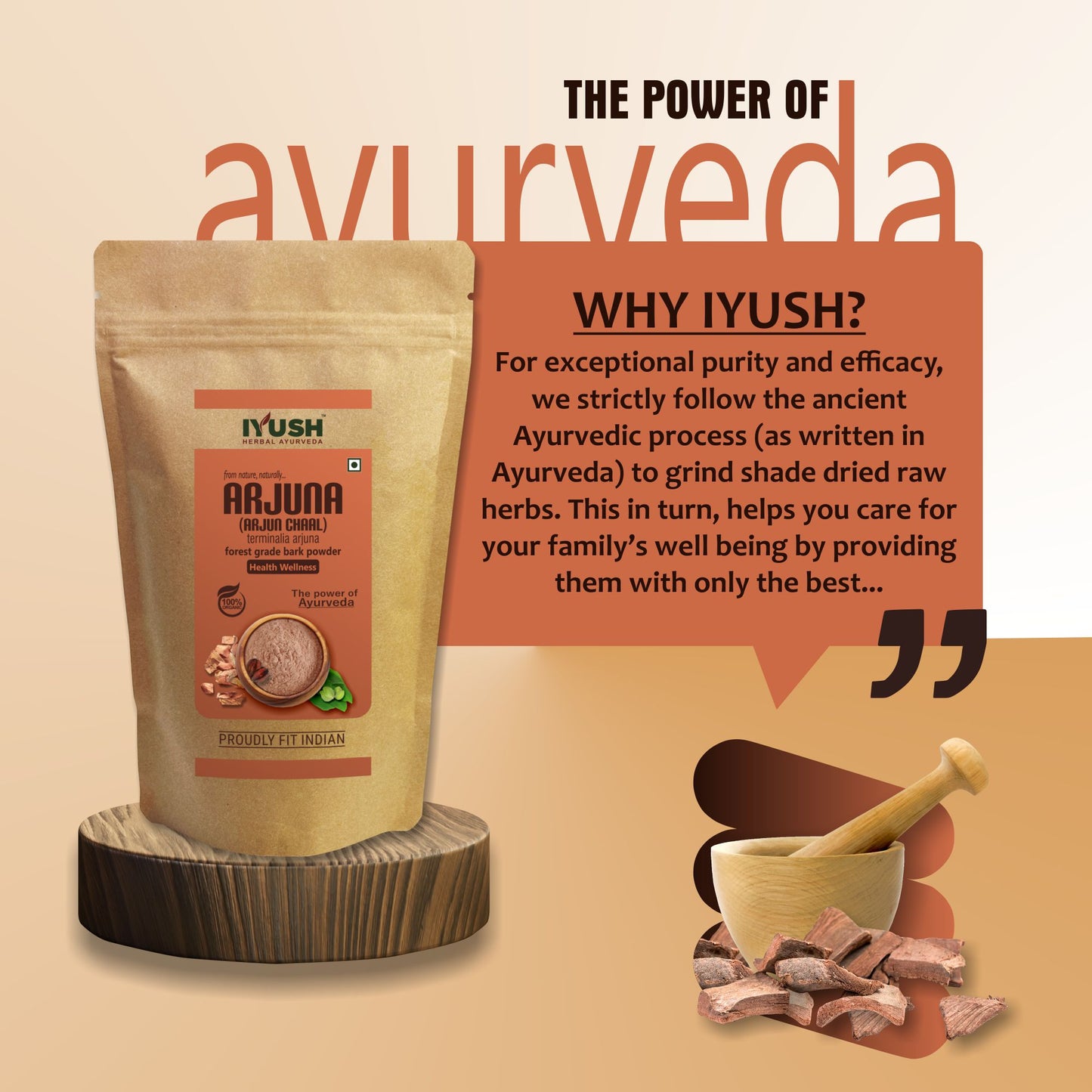 Pure Arjuna Bark Powder