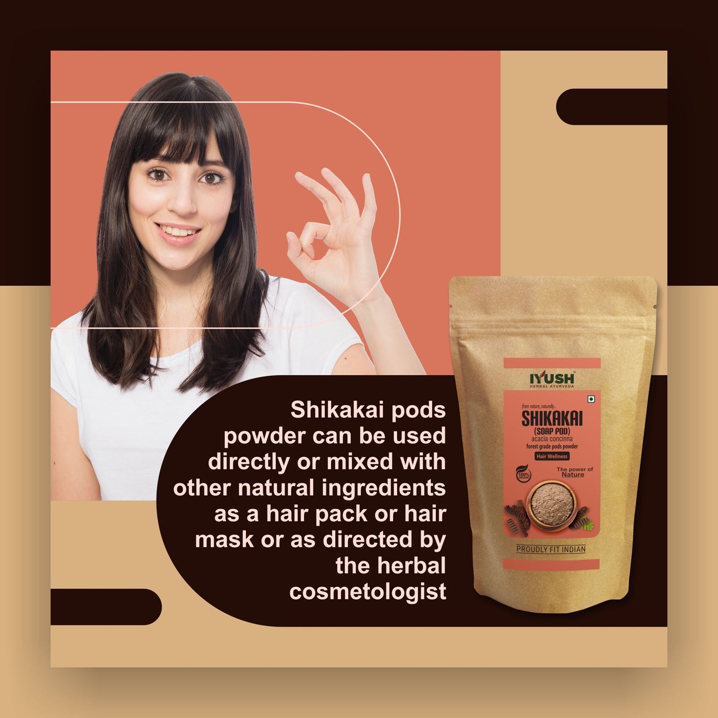 Pure Shikakai Pods Powder