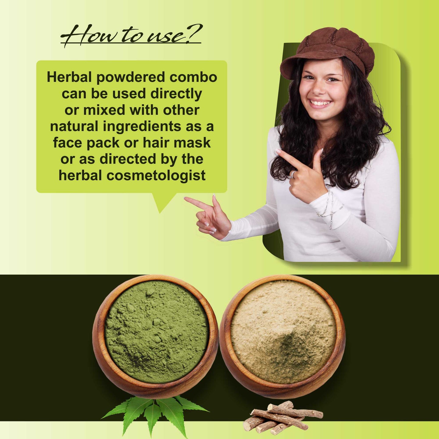 Premium Mulethi and Neem Leaf Powder for Holistic Hair and Skin Wellness – Pack of 2, 100gm Each