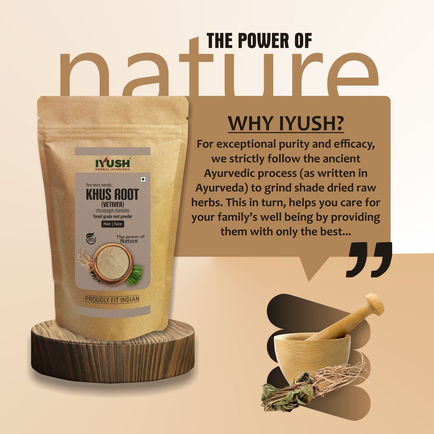 Pure Vetiver Root Powder