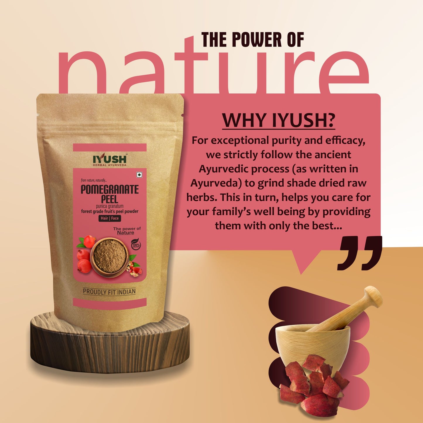 Pure Pomegranate Peel Powder