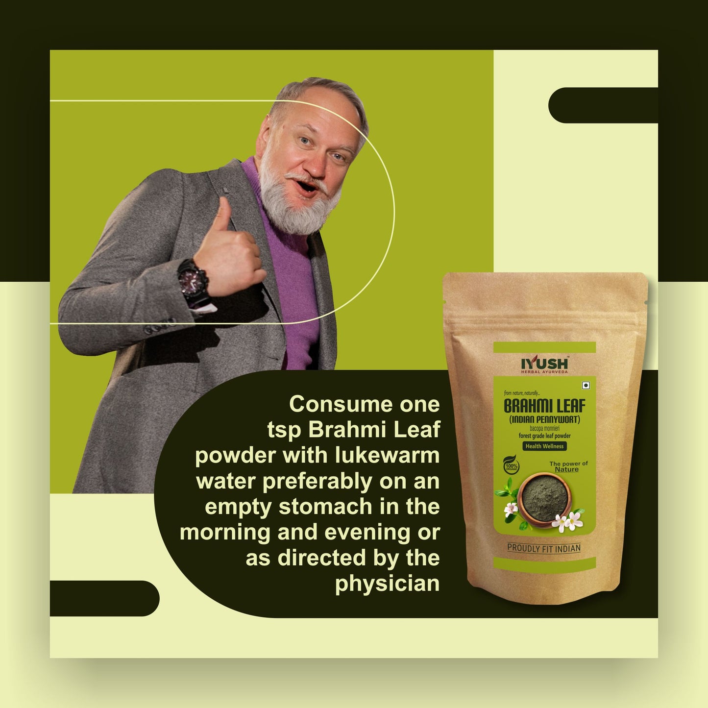 Pure Brahmi Leaf Powder