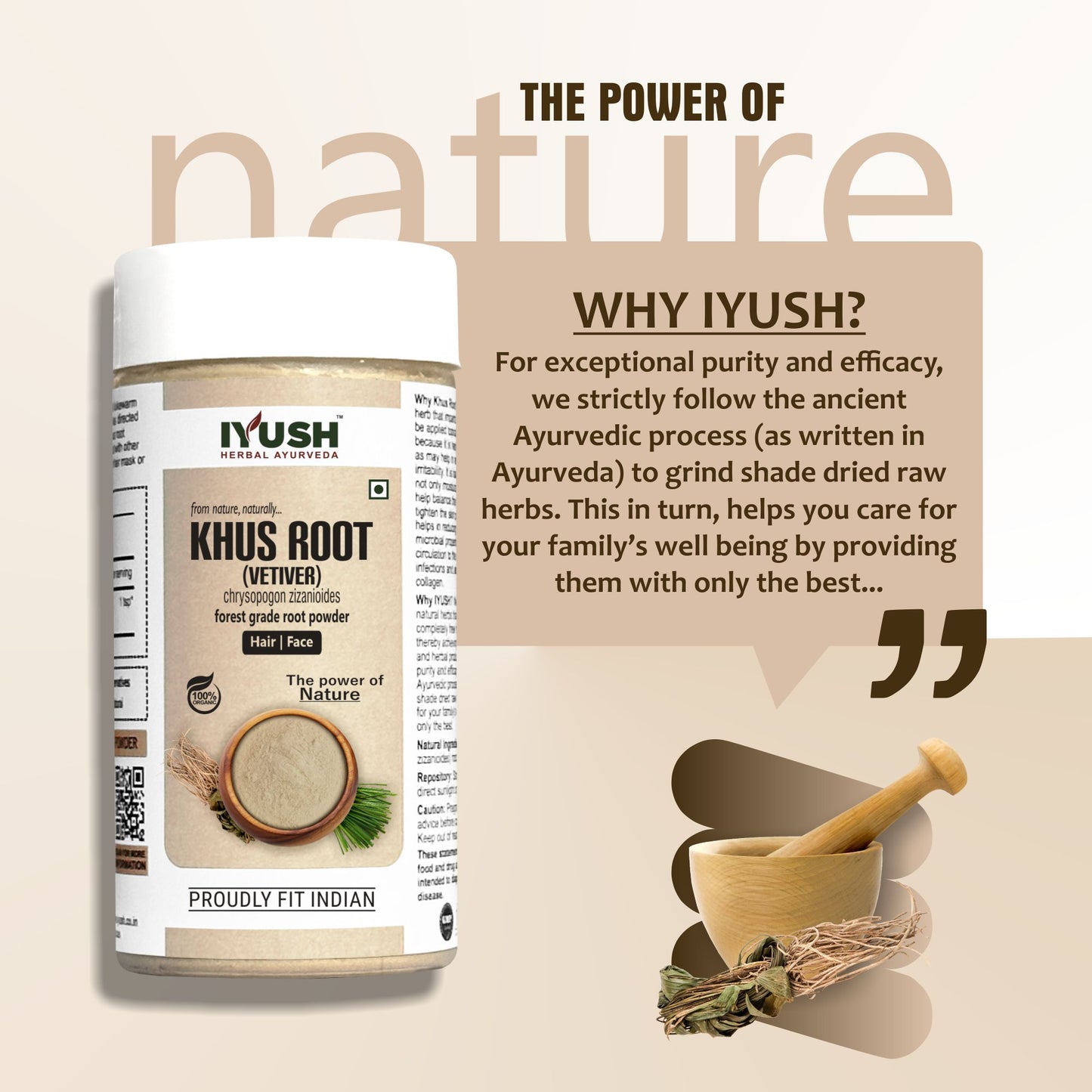 Pure Vetiver Root Powder