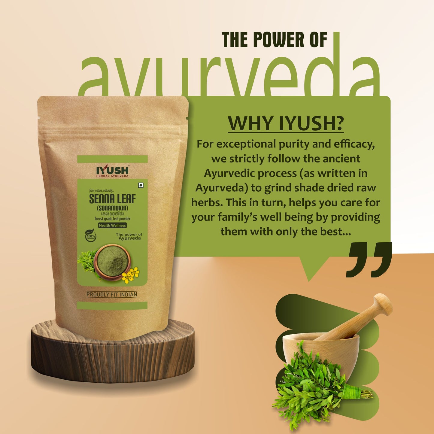 Pure Sonamukhi Leaf Powder