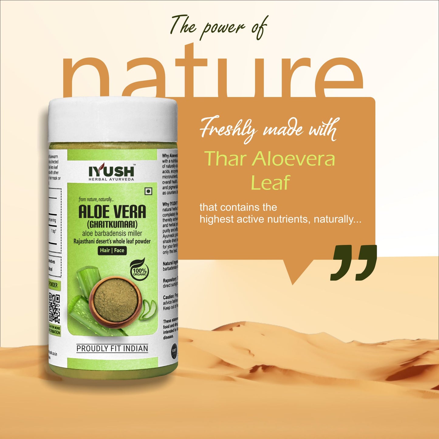 Pure Aloevera Leaf Powder