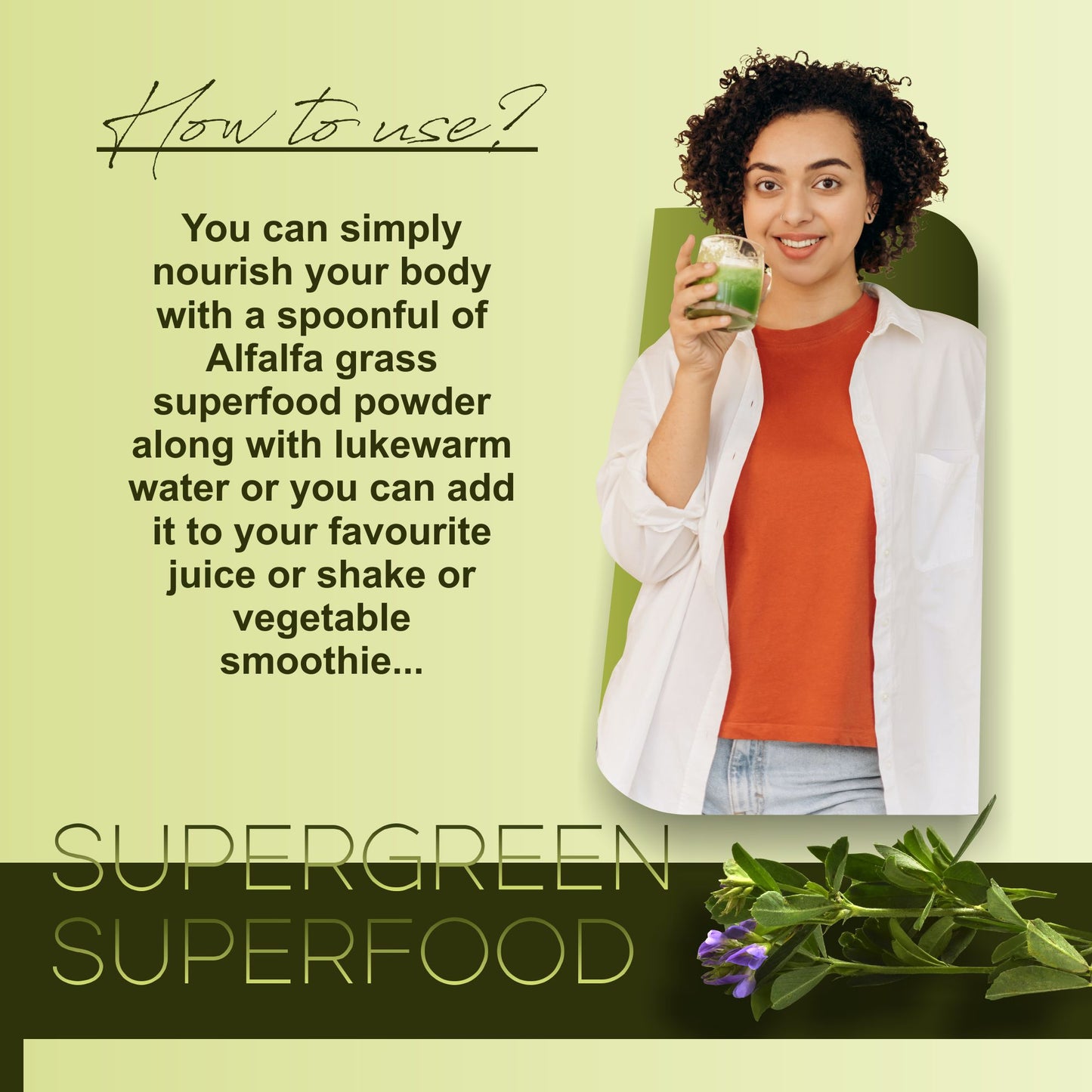 Premium Alfalfa Grass Superfood Powder