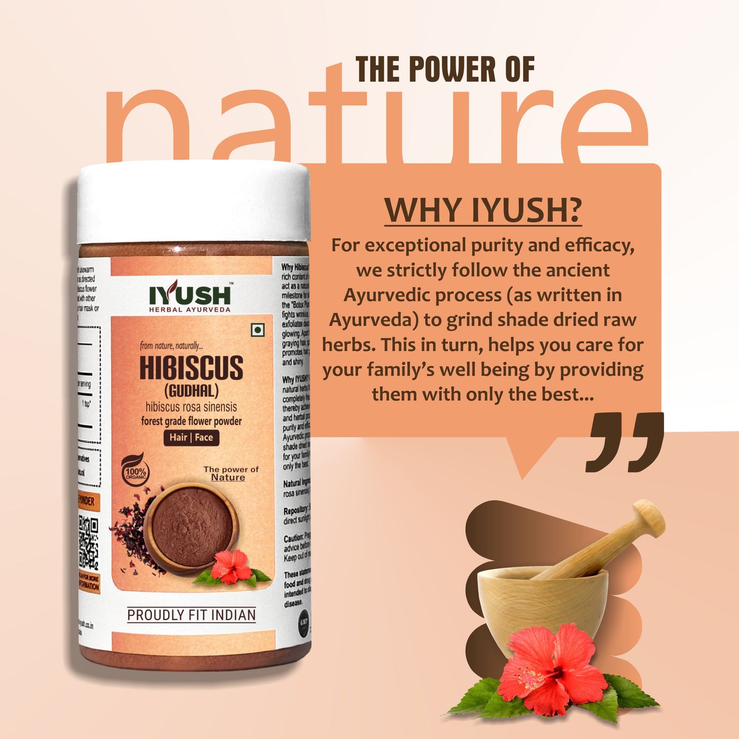 Pure Hibiscus Flower Powder