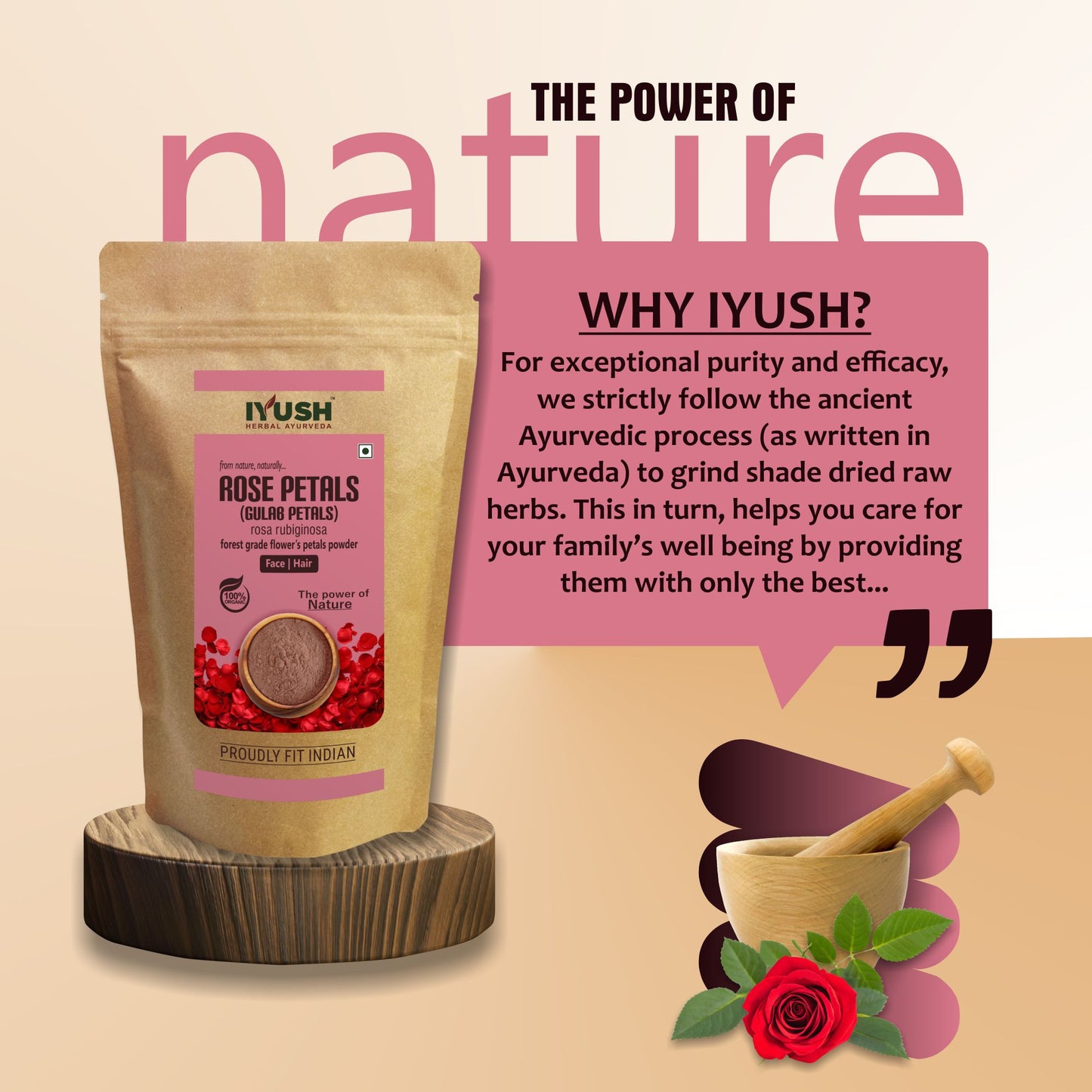 Pure Rose Petal Powder