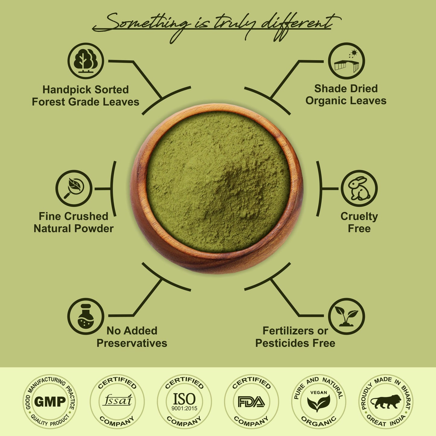 Pure Sonamukhi Leaf Powder