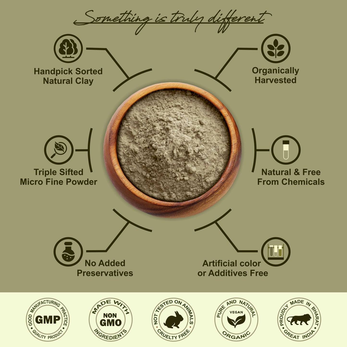 100% Pure Bentonite Clay Powder