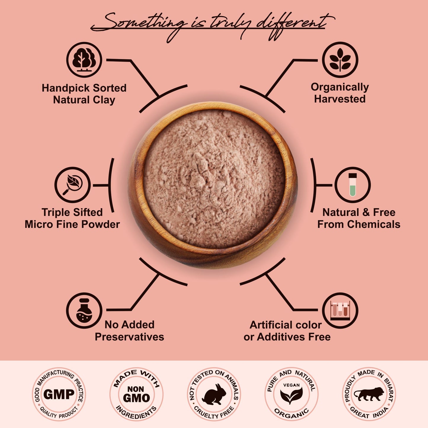 100% Pure French Pink Clay Powder