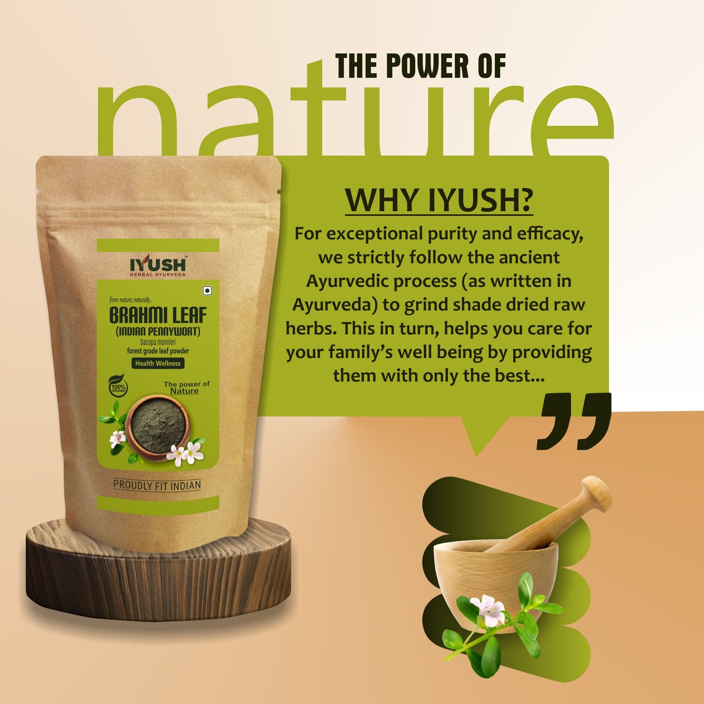 Pure Brahmi Leaf Powder