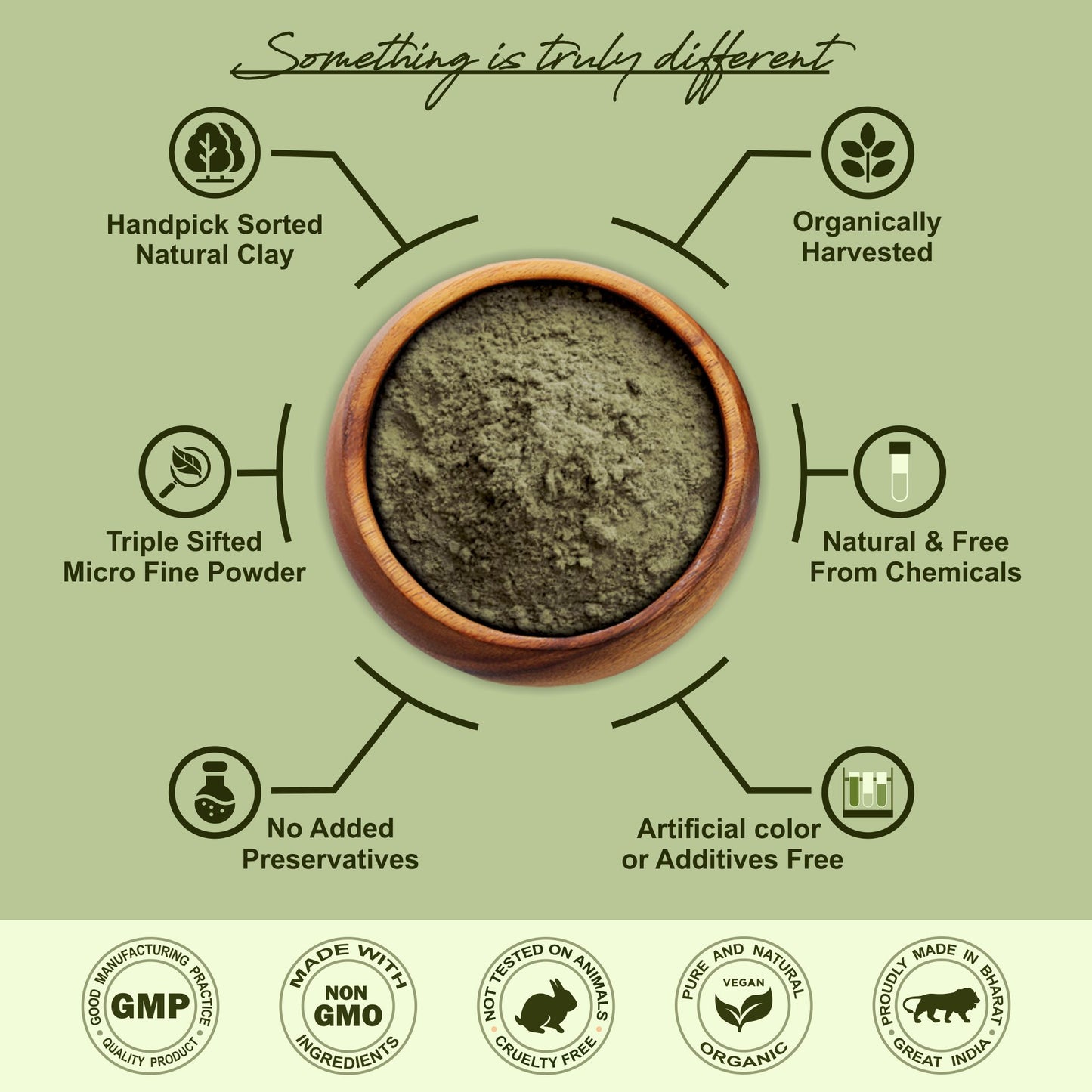 100% Pure Dead Sea Mud Clay Powder