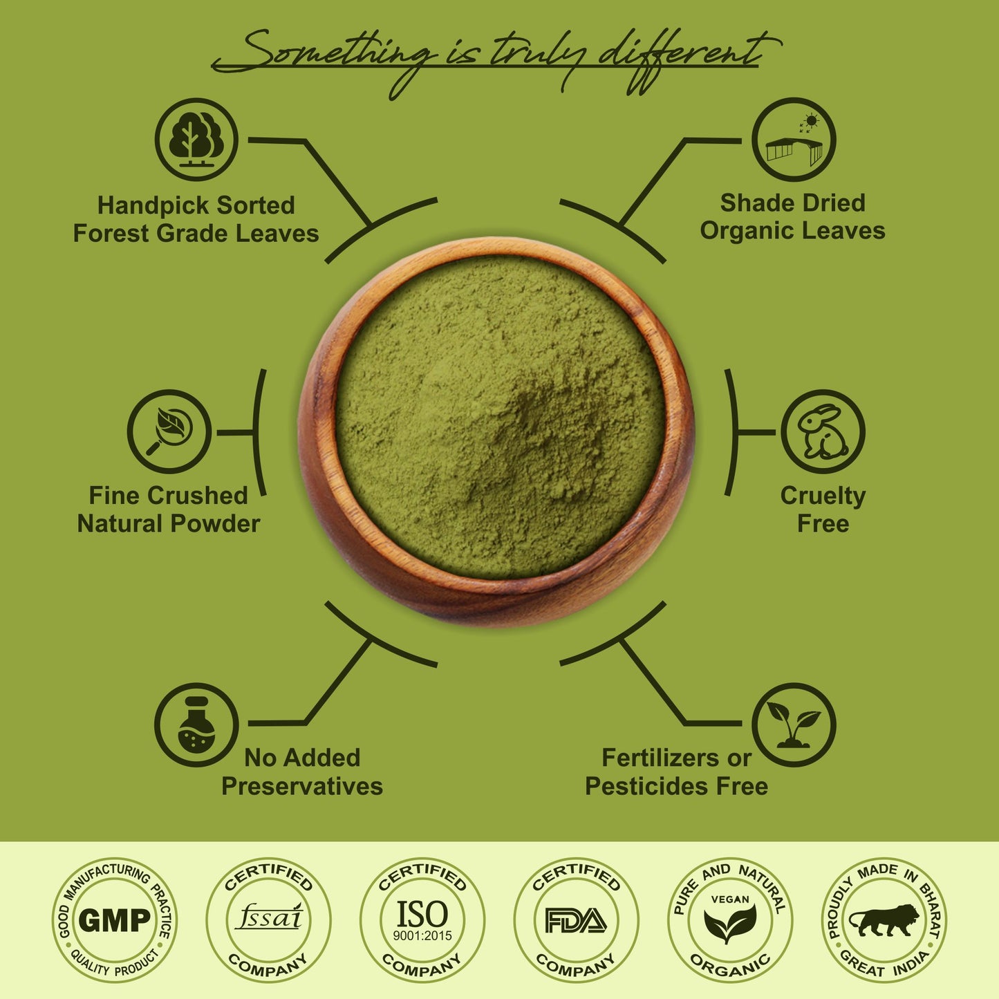 Pure Sonamukhi Leaf Powder